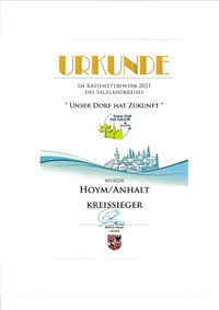 urkunde unser dorf hat zukunft 2021 small