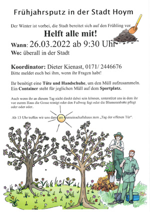 Frühjahrsputz in Hoym